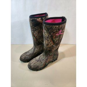 Game Winner Womens Mossy Oak Multicolor Pull On Hunting Boots Sz 7